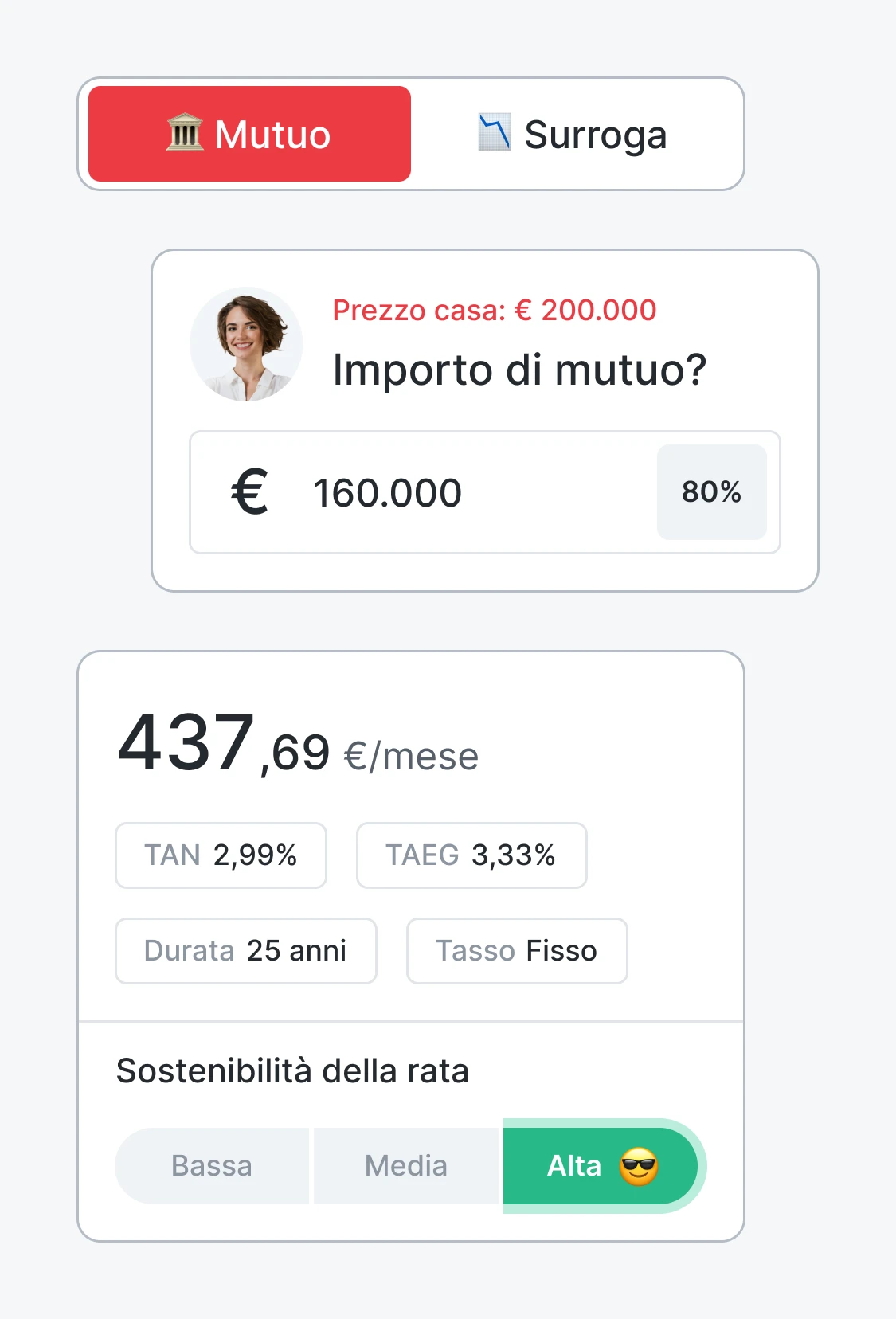 calcola la rata del mutuo