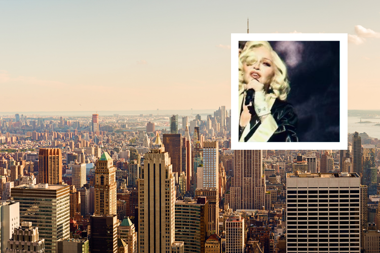 New York con foto in miniatura di Madonna
