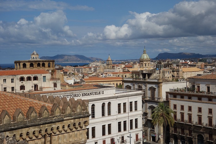 veduta di Palermo dall'alto