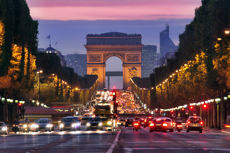 L'arco di trionfo a Parigi