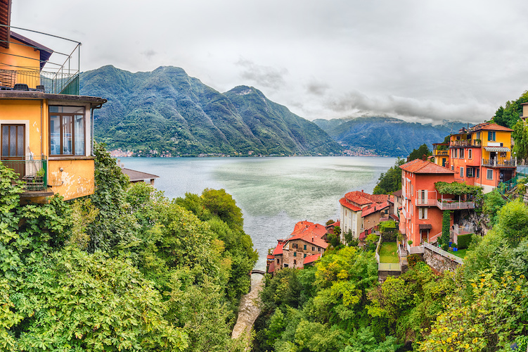 Il paese di Bellano sul Lago di Como