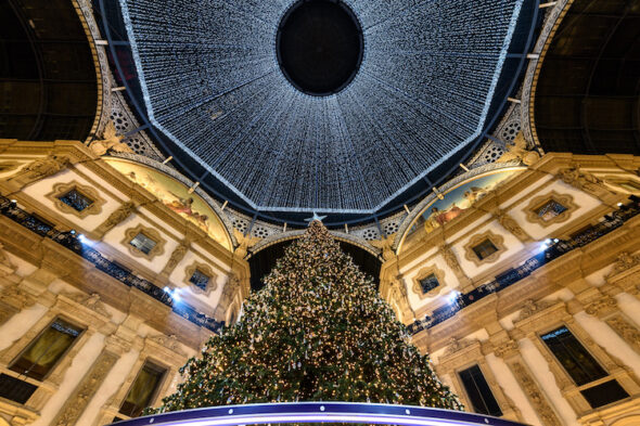 Milano luci di Natale Piazza Duomo e Galleria