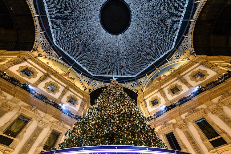 Milano luci di Natale Piazza Duomo e Galleria