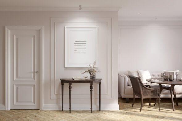 soggiorno con parquet