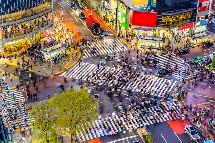 Incrocio Shibuya in Giappone