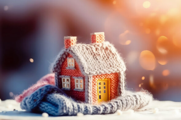 casa con isolamento termico