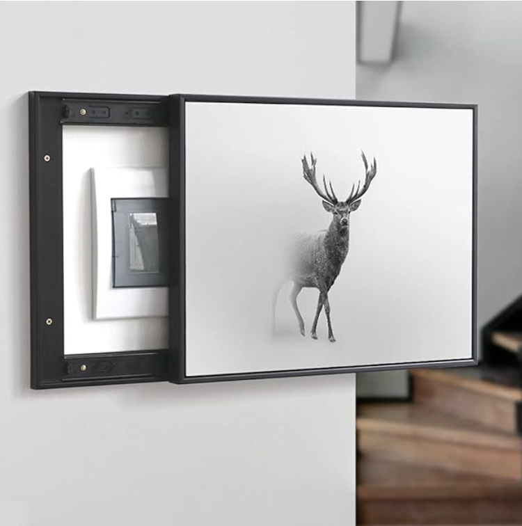 Coperchio Decorativo Per Contatore Elettrico - Con Portafoto Nero - Foto 9