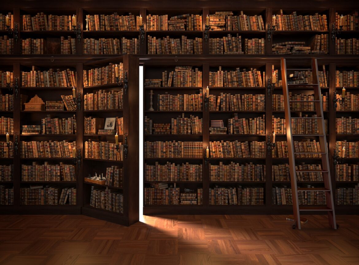stanza segreta in una libreria