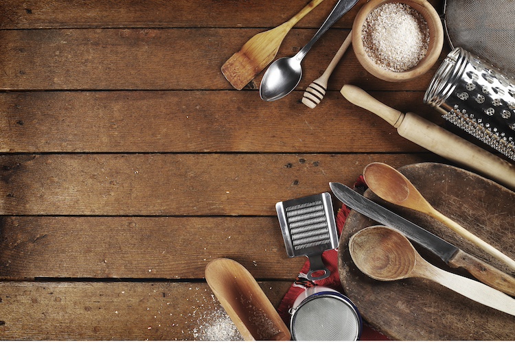 utensili da cucina in legno