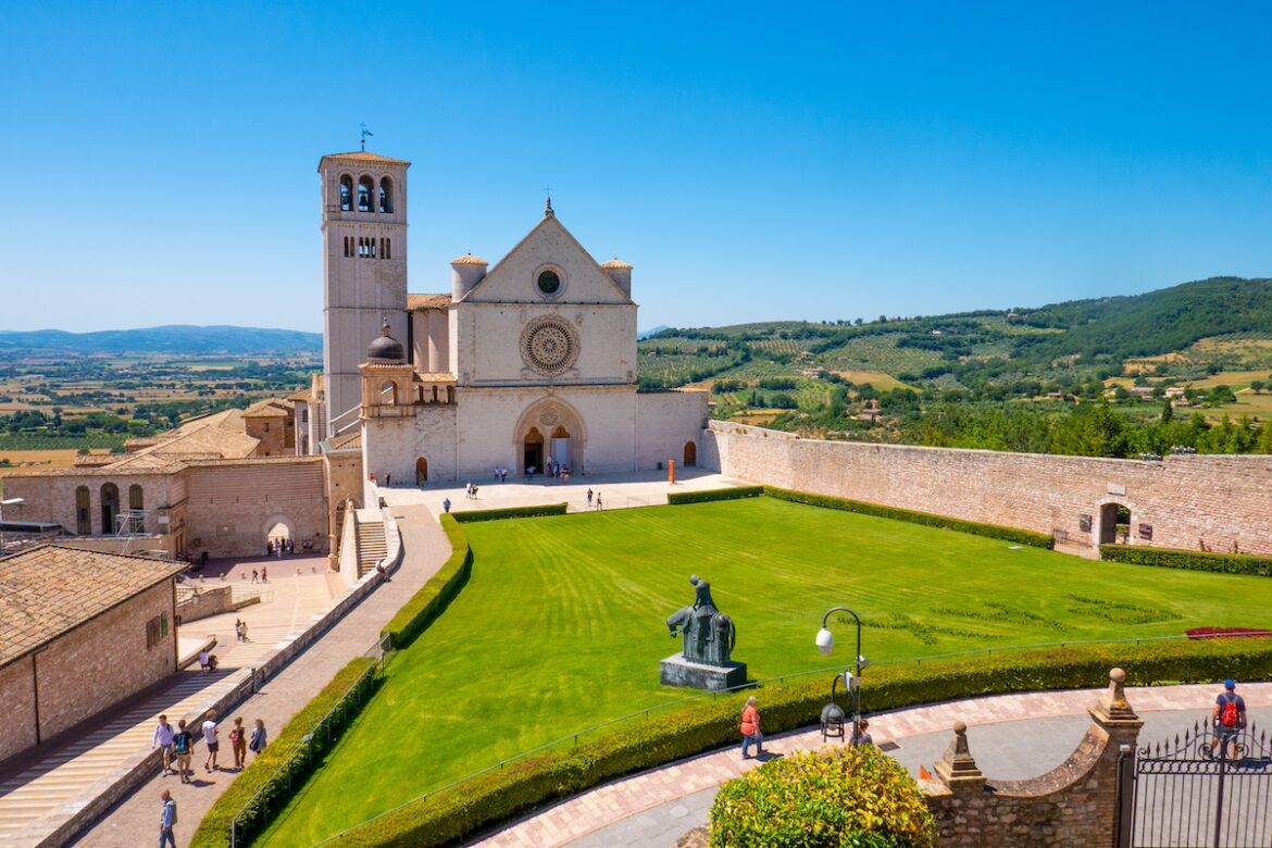 La Basilica di San Francesco ad Assisi, Umbria, Italia