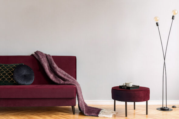 Come abbinare il color bordeaux nell'arredamento di casa?