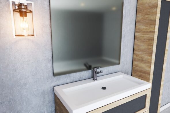 specchio del bagno appannato