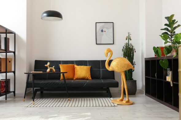 soggiorno con animali di design