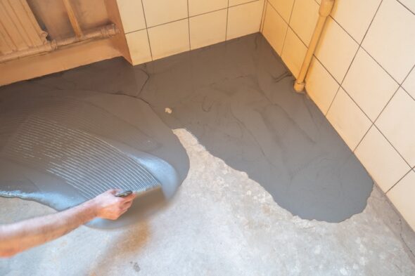 livellante sul pavimento