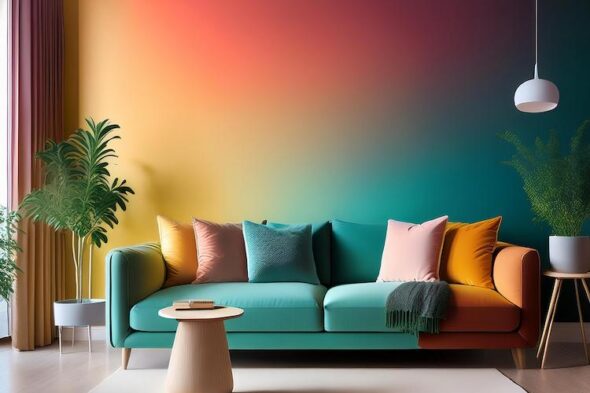 Effetto sfumato, come dipingere una parete di casa dégradé