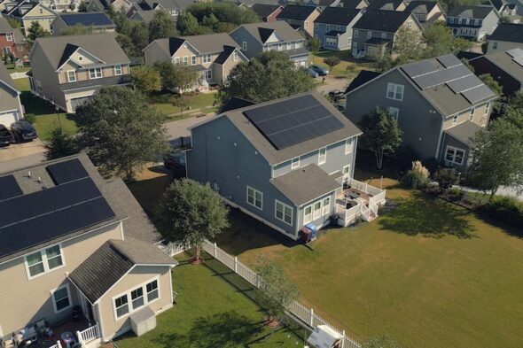 case viste dall'alto