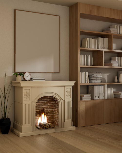 camino in stile classico contemproaneo