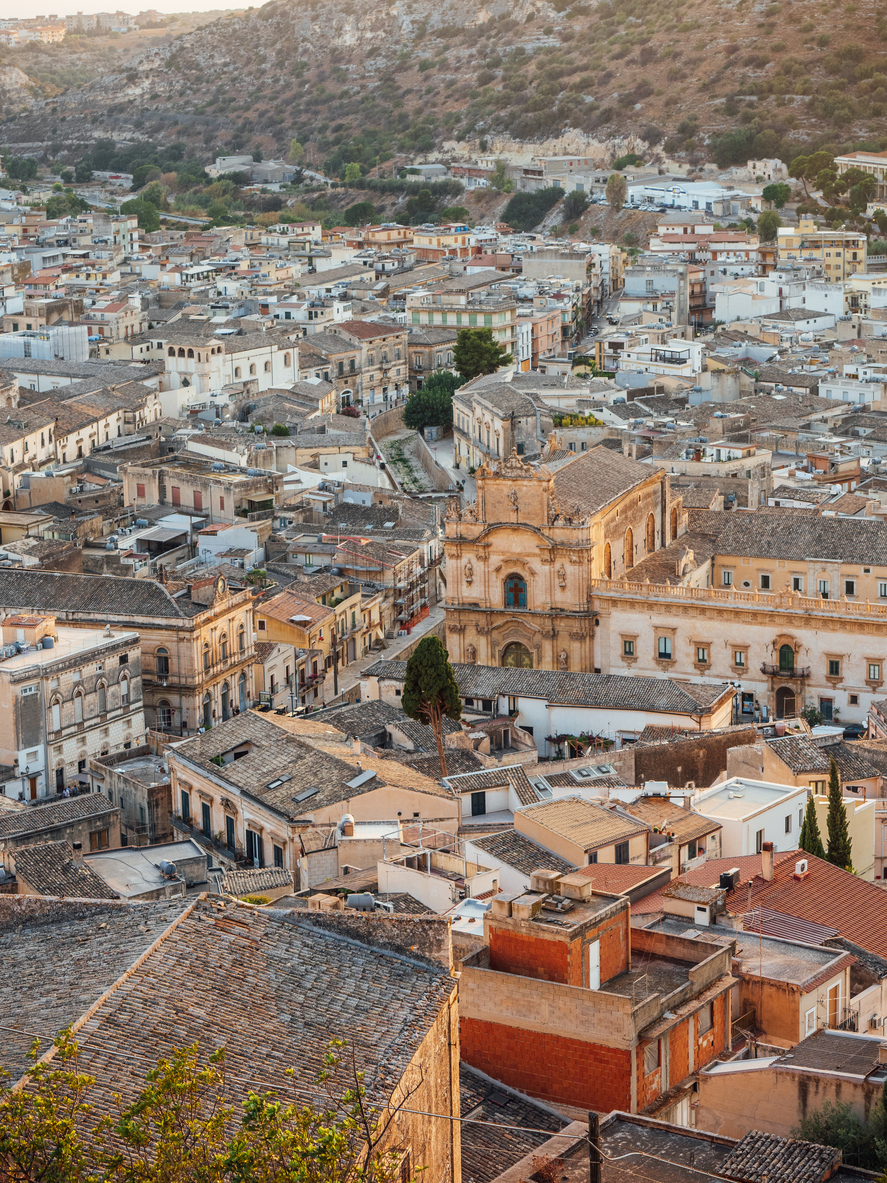 Veduta aerea di Scicli