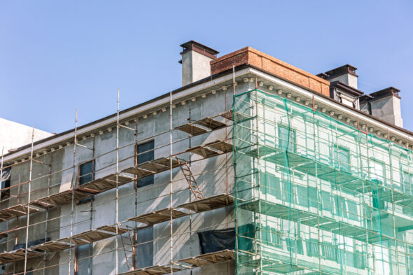 impalcatura sull'edificio